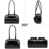 Shoulder Bag for Women Retro Purses PU Leather Handbag Multi