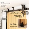 TSMST 8FT Ceiling Mount Sliding Barn Door Hardware Closet Track