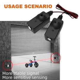 Garage Door Safety Sensor kit- Compatible with Chamberlain/Craftsman/Liftmaster Garage Door Opener Made After 1997, Replacement for Chamberlain/Craftsman/Liftmaster Garage Door Sensor(HW-10)