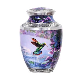 HLC Adult Humming Bird Urn for Ashes - Decorative Cremation Urn (200 lbs - 10.5 x 6", Handcrafted)