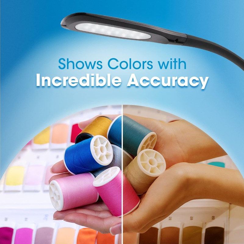 OttLite Creative Curves LED Desk Lamp with Adjustable Neck -