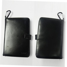 KOMBIUDA Golf Score Book Card Holder Premium Leather Organizer Tool Bag Stainless Steel Divot Tool Ball Marker Tees Pencil Carabiner