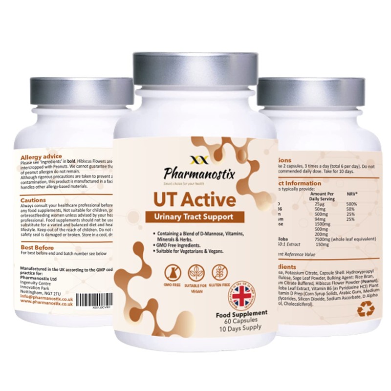 UT Active Urinary Tract Support 60 Capsules - Advanced Blend