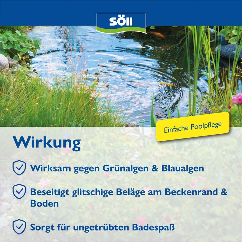 Söll Algae Free Agent - For Pools and Paddling Pools