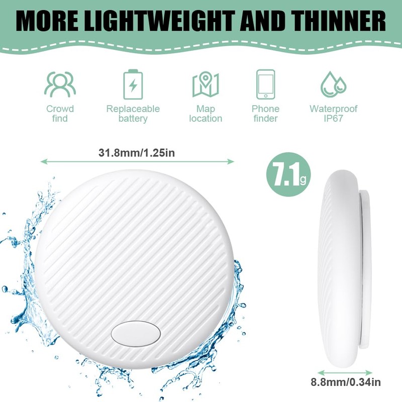 Ainiv Air Tracker Tag Pack of 2, Smart Tag Finder