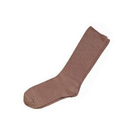 Cobez Men's Calf Comfortable Non-Slip Hair Blend Socks, For Fall and Winter, 9.4 - 10.6 inches (24 - 27 cm), Mocha