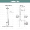 Heyalan Matte Black Exposed Shower System 2 Functional Bathroom Shower