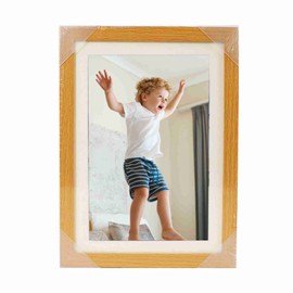 Wooden photo frame table oil painting storage box Kids Art Frames children flip diy photo frame