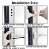 Aluminium Window Lock, Safety Window Handle, White, Window Handle Lockable,