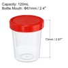 PATIKIL 120mL Sample Cups, 5 Pack Sample Containers Leak Proof