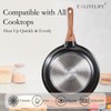 ESLITE LIFE Nonstick Ceramic Frying Pans Skillets Set with Lids,