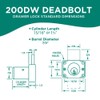 Olympus Lock 200DW Deadbolt Lock | 1-3/8" Chrome Key Lock