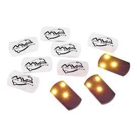 MVP Disc Golf Flat LED Tri-lite Disc Golf Lights (Pack of 10) (Yellow)