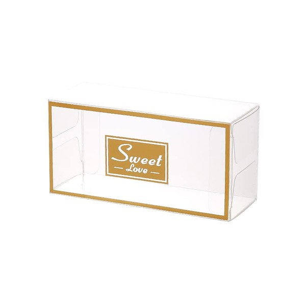 50 Packs Clear PVC Boxes,4.1" x 2" x 1.57" Plastic Favors Boxes Gift Boxes Transparent Cube Boxes Single Individual Packaging for Macaron Candy Minigifts Wedding Party