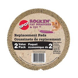 Ethical Pets Rockin' Insert Replacement Scratchers for Cat (2 Pack), 5.5"