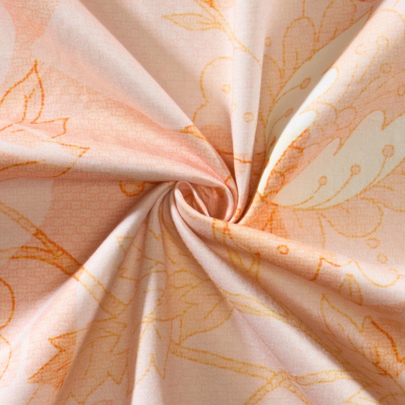 Erwin Müller Mako Satin Cushion Cover Reversible Flowers Colourful Size