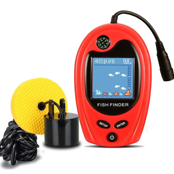 LUCKYLAKER Fish Finder, Portable, Fish Finder, Wakasagi, Gyotan Detector, Small Size Fish Finder, Fish Finder, Bass Fishing