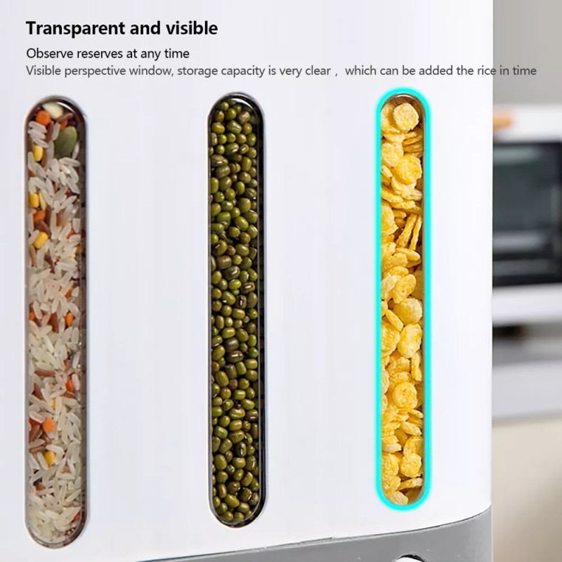 Kitchen Cereal Containers Storage Dry Food Containers Wall Mounted Dispenser