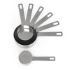 Chef Pomodoro Stainless Steel Measuring Cup Set, Nested and Stackable