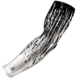 B-Driven Premium Pro-Fit Sports Compression Arm Sleeve (Single) Digital Designs Baseball Arm Sleeves For Men Women - Youth & Adult Sizes for Football Basketball