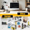 Spampur Peg Board, 6 Pack Metal Pegboard Panels White Pegboards
