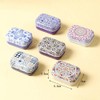 CCUUHJ 8 Pack Tins Container Rectangular Small Tin Box Metal