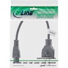 InLine® 16656T Power Cable for Notebook, 3-Pin Coupling, Black, 0.3