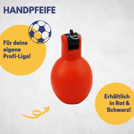 Best Sporting Hand Whistle, High-Quality Referee Whistle, Trainer Whistle, Black, Football Whistle for Children, Robust Sports Whistle, Trainer Whistle, Sports Whistle (Red)