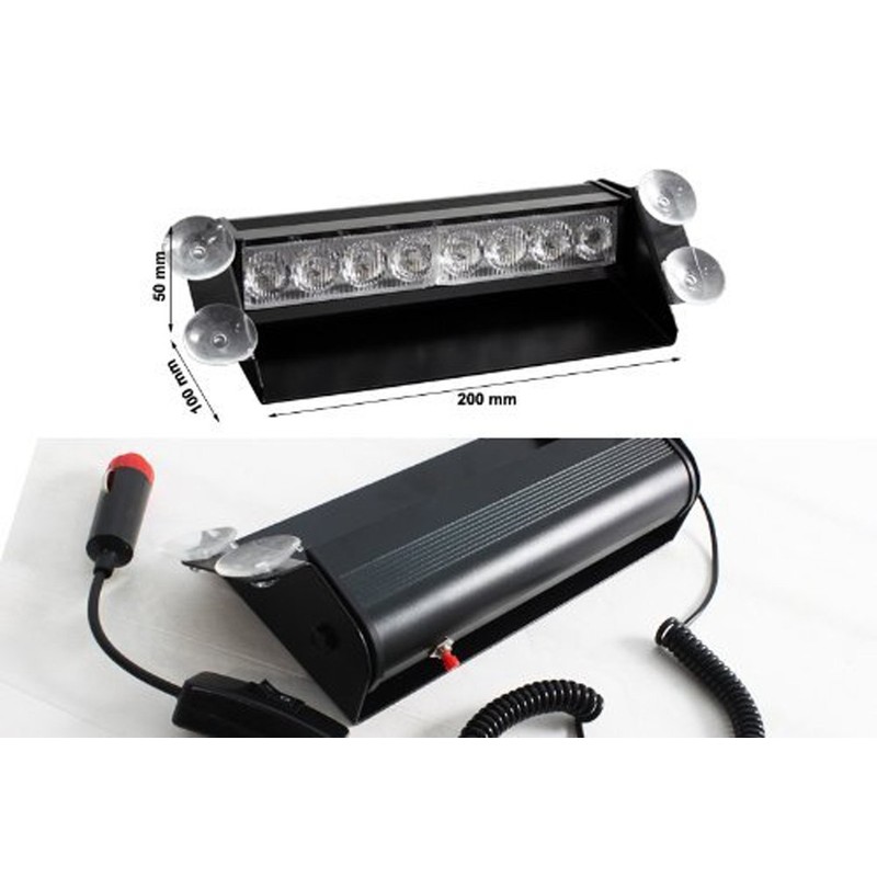 Anzene 9 LED 12W 12V Windshield Warning Light Dashboard Interior