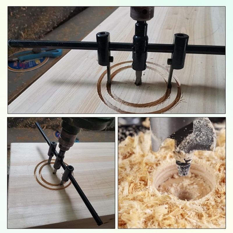 VZU Adjustable Circle Cutter, Adjustable Hole Saws for Diameter 30-300