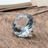 sourcing map Clear Crystal Diamond Paperweight, 60mm(2.4") Artificial Diamond Sparkling