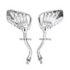 8mm 10mm Skeleton Skull Claw Motorcycle Mirrors Ghosts Hand Rearview