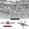 YAGJIA Barbed Wire 50 Ft, 4 Point Barbed Wire Fence,