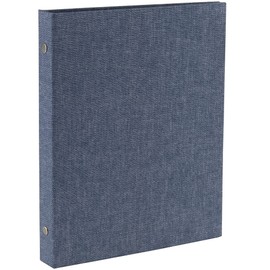 Nakabayashi cotto Black Mat Photo Album, 6 Holes, Binder Type, L, KG Form, 2 Tier Pockets, Blue A-COPLY-401-B