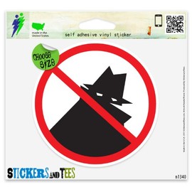 Neighborhood Watch Sign Vinyl Car Bumper Window Sticker 2" x 2"