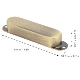 3Pcs Closed Pickup Cover, Brass Pickup Covers Closed Electric Guitar Single Coil Pickup Cover Closed Brass Single Coil Pickup Covers Guitar Pickup Covers for Electric Guitar (#5)