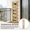 10 Tier Bamboo Shoe Rack, Foldable 10 Tier Bamboo Corner