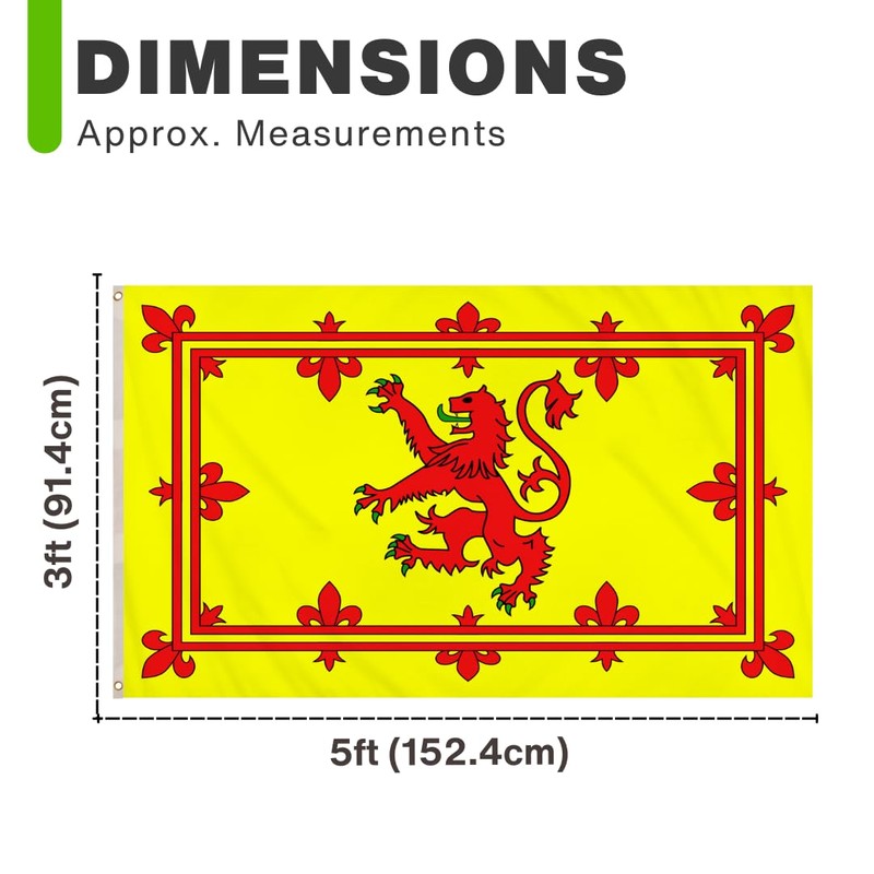 2 Pack 3ft x 5ft Scotland Flags - 91cm x