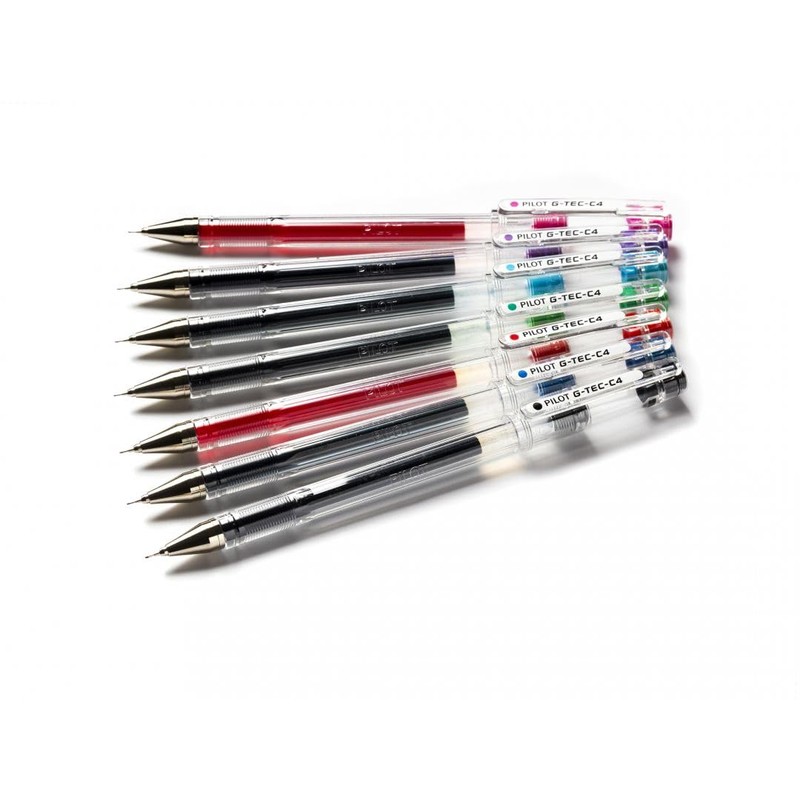 Pilot G-Tec C4 Gel Ink Rollerball Pen - 0.4mm Nib