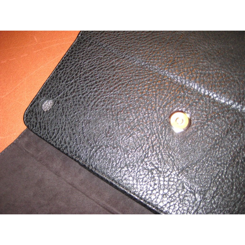 comeaux Folding Tablet Case Cover Black Leather