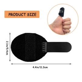 LICQIC Finger Splint, Finger Support - Finger Straightener - Finger Brace Splint for Straighten Broken Bent Finger & Arthritis Pain Relieve, 2 Pcs Thumb Finger Splint