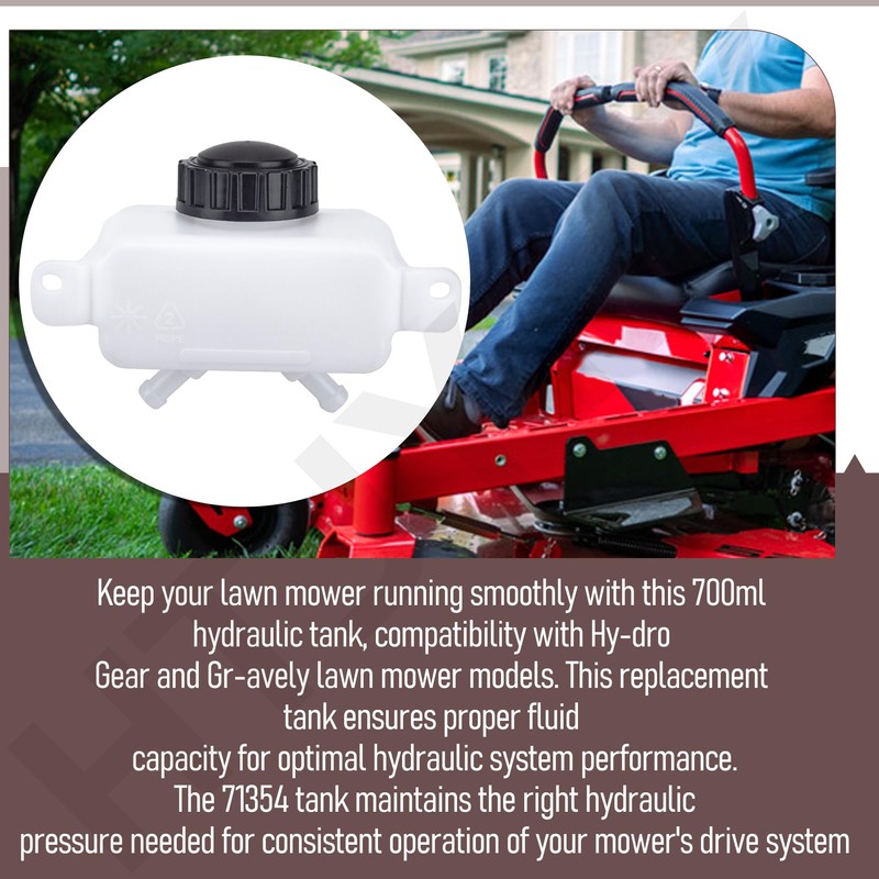 71354 Hydraulic Tank Compatible with Hydro Gear and Gravely Lawn