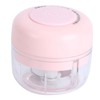 100ML Pink Garlic Grater USB Charging Electric Garlic Crusher Pressing