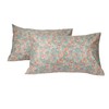 Floral Pillowcase Set of 2, Queen Size Ultra-Soft Cotton Pillow