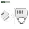 YOKIVE 1 Set 3 Digit Combination Padlock with Security Cables,