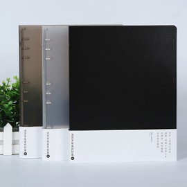 3 Pack A5 A6 B5 Loose Leaf Binder Cover 6-Ring 9-Ring PVC Binder Covers Refillable Notebook Round Ring Binder Protector (Inner Paper Not Included)