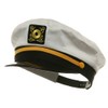 Broner Ajustable Capitán Yacht Cap Talla única Snap Back, Blanco