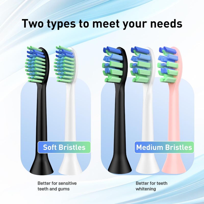 Replacement Brush Heads Compatible with 7am2m AM101/AM105 Sonic Electric Toothbrush