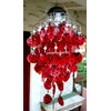 Solar Ladybug Capiz Shell Windchimes/Chandelier Ladybug Capiz Chimes Solar lantern