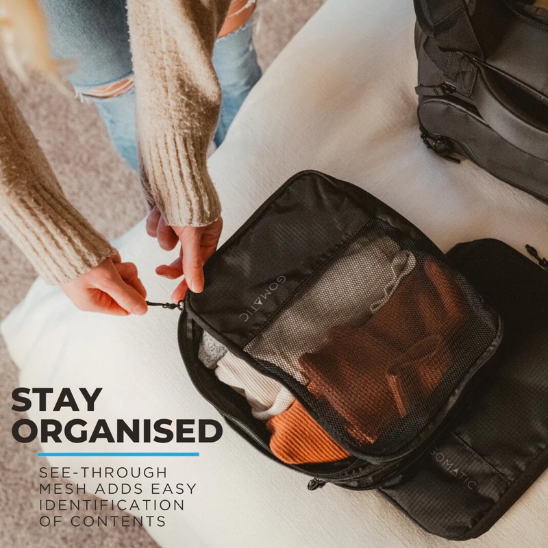 Gomatic Packing Cubes, Compression Luggage organisers for Carry-On, Suitcases, Travel